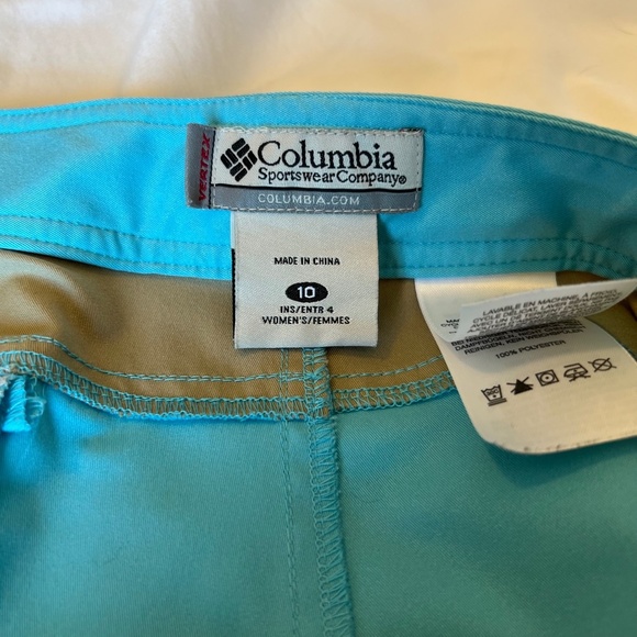 Columbia‎ quick dry shorts teal - women's 10 - Picture 3 of 16